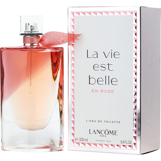 Unveil a dreamlike elixir with LA VIE EST BELLE EN ROSE by Lancome. Transport yourself as hints of vibrant florals and succulent fruits mingle in a passionate arrangement. A sublime olfactory delight, you'll find yourself entranced with each captivating spritz.