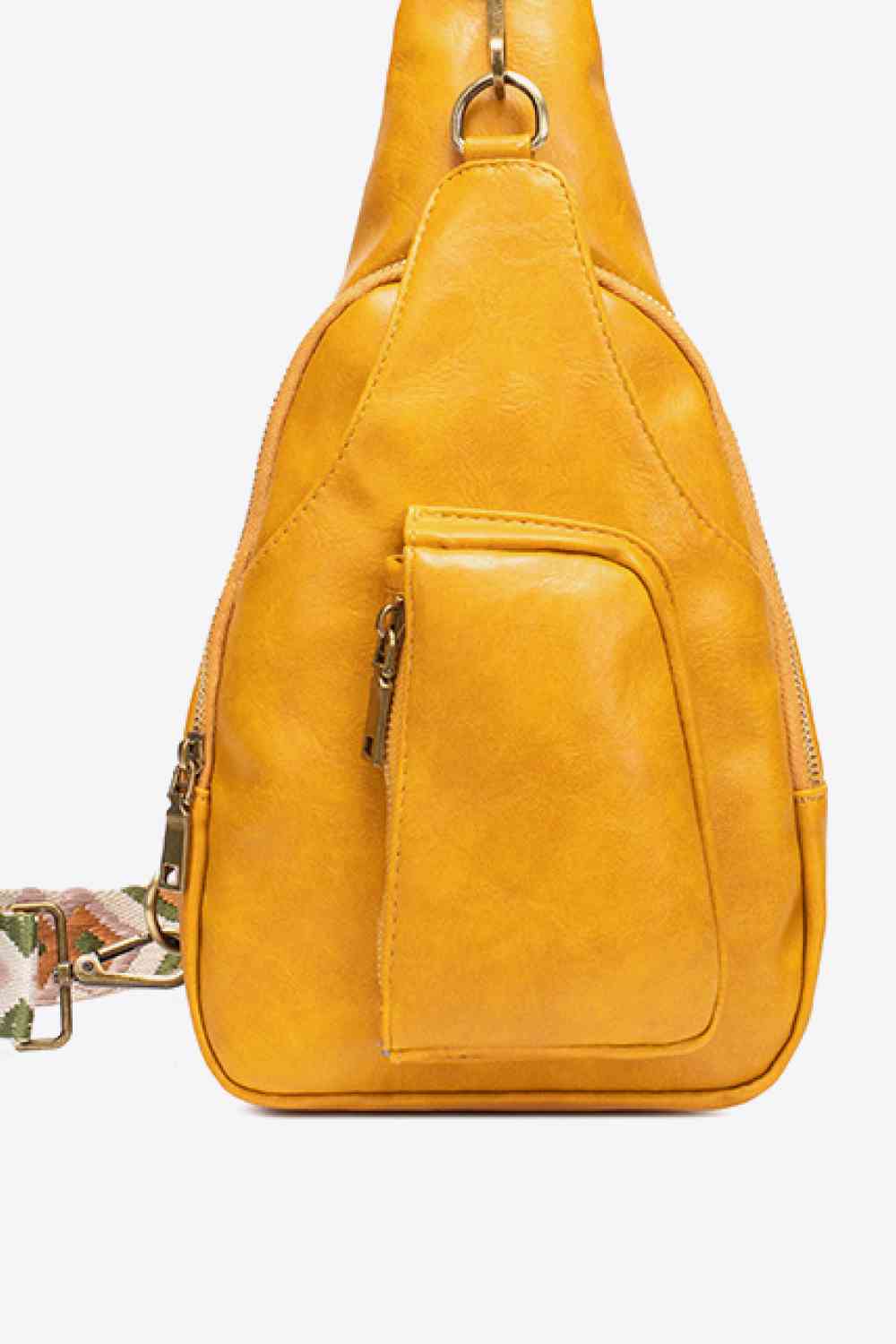 A Yellow Convenient All The Feels Ladies PU Leather Sling Bag