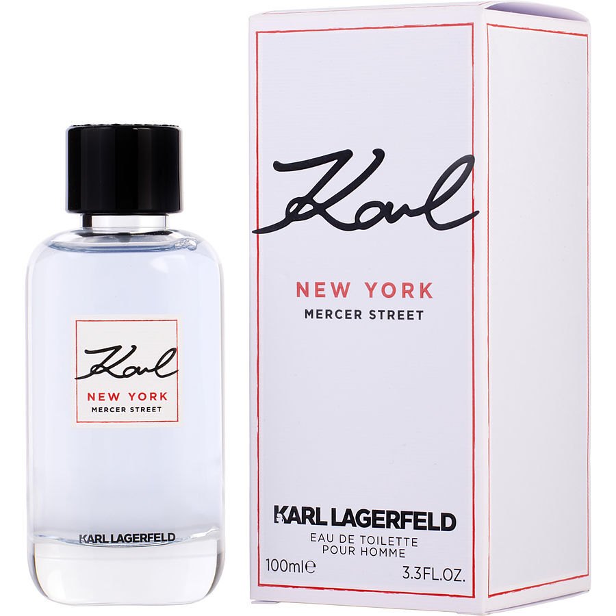 Introducing the vibrant essence of KARL LAGERFELD NEW YORK MERCER STREET Men's EDT SPRAY 3.4 OZ! Designed by the legendary Karl Lagerfeld and unveiled in 2020, this fragrance is a celebration of joy and style. Immerse yourself in a symphony of fragrance notes including vetiver, musk, white woods, white pepper, and water jasmine, creating a harmonious blend that uplifts the spirit. 