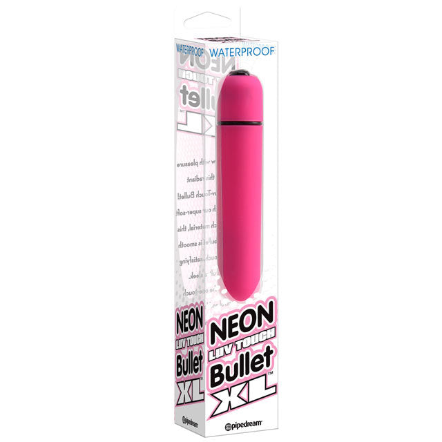 Experience a scintillating sensation with the Neon Luv-Touch Bullet! Luxuriously lined with soft Luv Touch material, its sleek design brings pleasure like no other - with one-touch control to unleash silent vibrations. Immerse in an aquatic adventure - perfect for the shower, hot tub or bath!