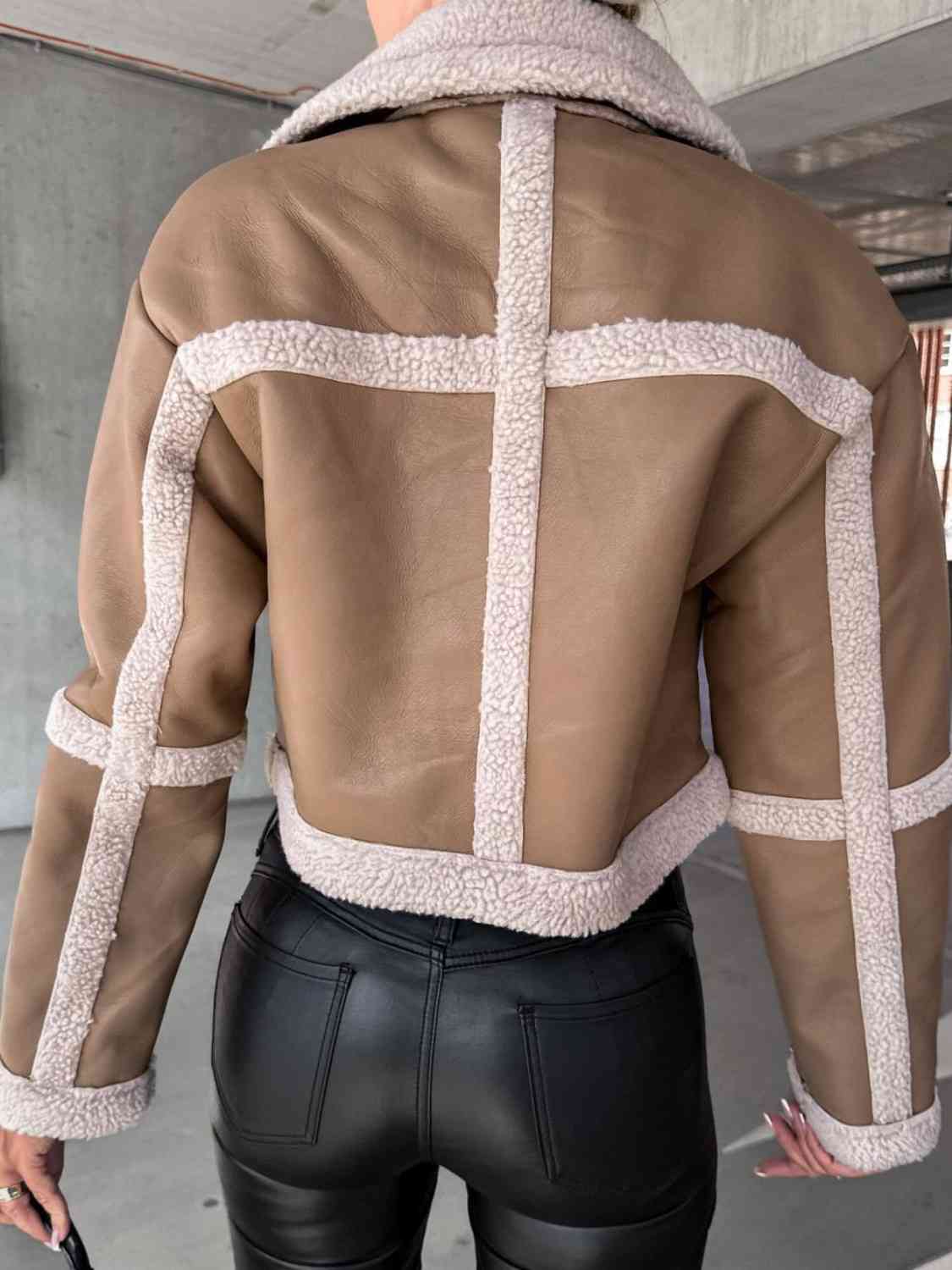 Ladies Cotton Collared Buckle Detail Jacket