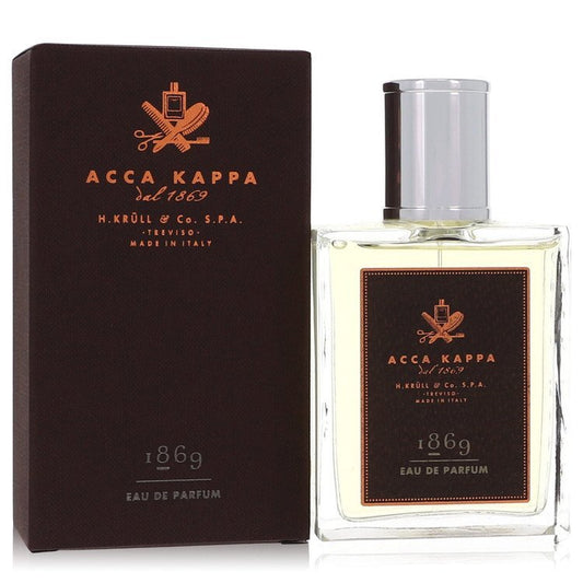 Discover a captivating aroma of Rich History and Modern Sophistication, 1869 by Acca Kappa. Crafted with the finest ingredients, this men's fragrance opens with a burst of zesty citrus notes, evoking a sense of vitality and energy. Warm and spicy accents of cardamom and nutmeg emerge, adding depth and complexity to the scent. The base notes of sandalwood and patchouli create a lasting impression of sophistication and sensuality.