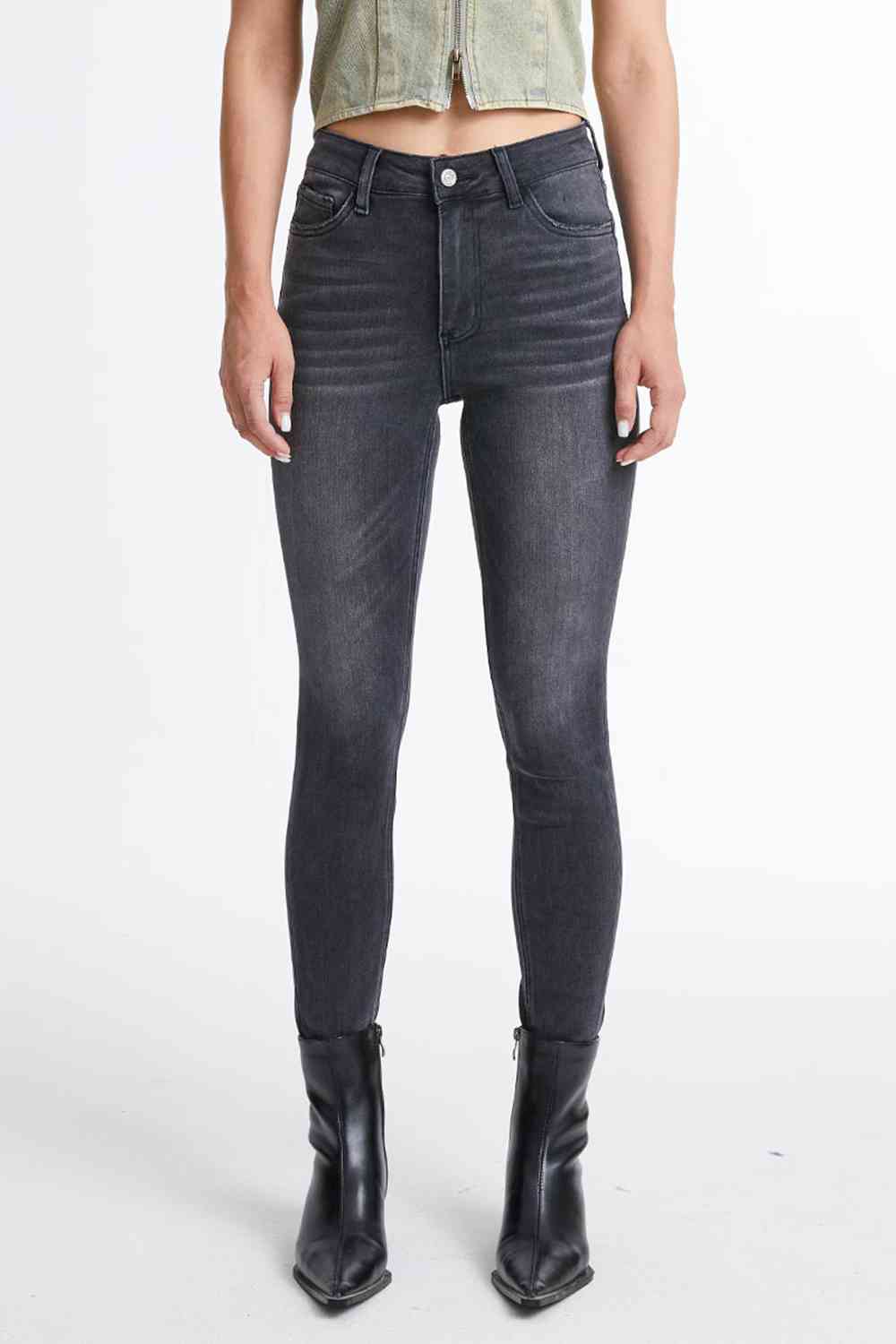 BAYEAS Women's Cropped Skinny Jeans