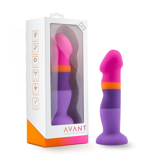 Avant D3 Summer Fling Multi-color Dildo from Blush Novelties is a hand-sculpted premium silicone dildo designed by a female designer and crafted by select artisans.