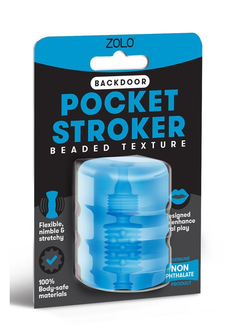 Zolo's Backdoor Pocket Stroker offers maximum satisfaction - flexible, stretchy and nimble, it moves with you for enhanced solo or partner sexual play. Crafted with Phthalate-free, 100% body-safe materials like Thermoplastic Elastomers (TPE), it boasts a realistic channel and extra glide when used with water-based lubricant. Always clean before and after for best results!