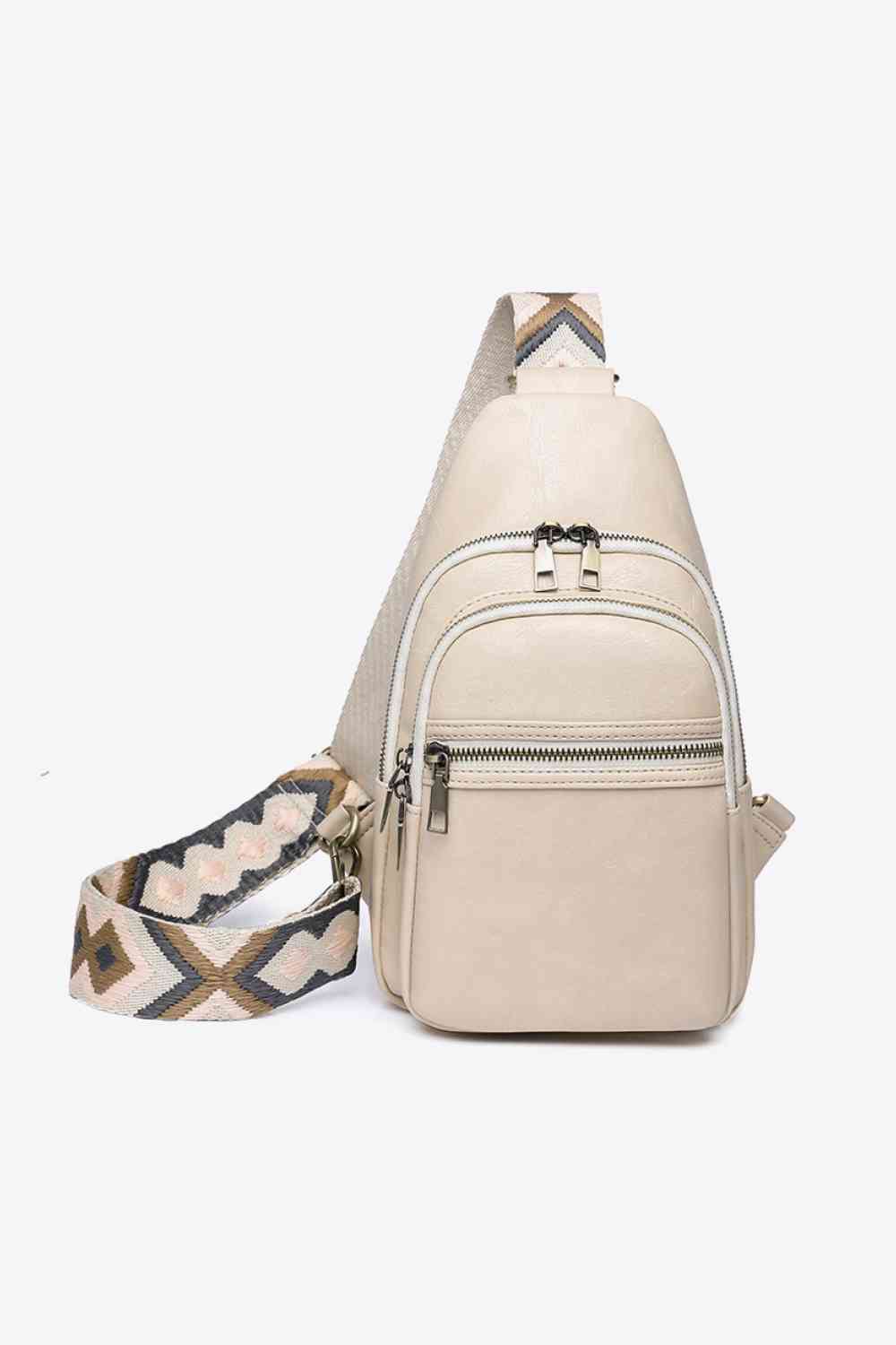 Cream Women's Casual Adored It's Your Time PU Leather Sling Bag