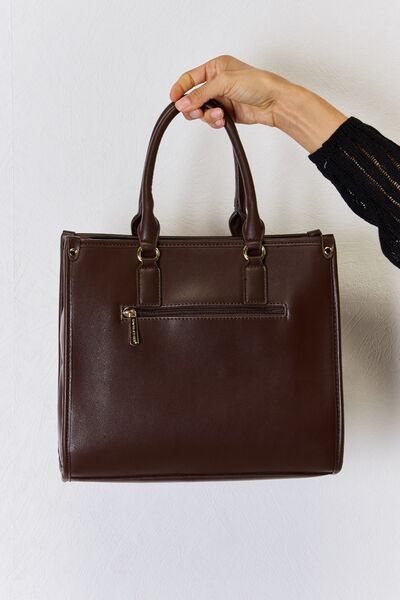 David Jones Ladies Argyle Pattern PU Leather Handbag